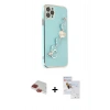 MARSİLYAN™- iPhone 11 Pro Max Kılıf Nova Işık Prime - Siyah Seramik Nano Ekran Koruyucu + Pers Alüminyum Kamera Lens - KI