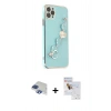MARSİLYAN™- iPhone 11 Pro Max Kılıf Nova Işık Prime - Siyah Seramik Nano Ekran Koruyucu + Pers Alüminyum Kamera Lens - LT