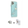 MARSİLYAN™- iPhone 11 Pro Max Kılıf Nova Işık Prime - Siyah Seramik Nano Ekran Koruyucu + Pers Alüminyum Kamera Lens - YL