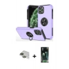 MARSİLYAN™- iPhone 11 Pro Max Kılıf Odak Form Prime - Şeffaf 360 Full Body Arka Koruyucu + Pers Alüminyum Kamera Lens - YL