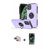 MARSİLYAN™- iPhone 11 Pro Max Kılıf Odak Form Prime - Şeffaf 360 Full Body Arka Koruyucu + Pers Alüminyum Kamera Lens - KI