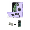 MARSİLYAN™- iPhone 11 Pro Max Kılıf Odak Form Prime - Şeffaf 360 Full Body Arka Koruyucu + Rainbow Kamera Lens Koruma Cam - YL