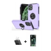 MARSİLYAN™- iPhone 11 Pro Max Kılıf Odak Form Prime - Şeffaf 360 Full Body Arka Koruyucu + Kamera Lens Koruma Cam - SF