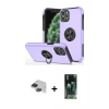 MARSİLYAN™- iPhone 11 Pro Max Kılıf Odak Form Prime - Şeffaf 360 Full Body Arka Koruyucu + Pers Alüminyum Kamera Lens - SH
