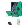 MARSİLYAN™- iPhone 11 Pro Max Kılıf Odak Form Prime - Siyah 20D Premium Cam Ekran Koruyucu + Kamera Lens Koruma Cam - SF