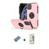 MARSİLYAN™- iPhone 11 Pro Max Kılıf Odak Form Prime - Siyah 20D Premium Cam Ekran Koruyucu + Metal Kamera Lens Koruma Cam - GD