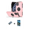 MARSİLYAN™- iPhone 11 Pro Max Kılıf Odak Form Prime - Siyah 34D Izgaralı Cam + Shine Kamera Lens Koruma Cam - GD