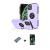 MARSİLYAN™- iPhone 11 Pro Max Kılıf Odak Form Prime - Siyah 360 Mat Full Body Arka Koruyucu + Metal Kamera Lens Koruma Cam - GD