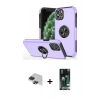 MARSİLYAN™- iPhone 11 Pro Max Kılıf Odak Form Prime - Siyah 360 Mat Full Body Arka Koruyucu + Siyah Pers Alüminyum Kamera Lens