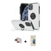 MARSİLYAN™- iPhone 11 Pro Max Kılıf Odak Form Prime - Siyah 6D Mat Seramik Hayalet Nano Ekran Koruyucu + Pers Alüminyum Kamera Lens - KI