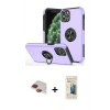 MARSİLYAN™- iPhone 11 Pro Max Kılıf Odak Form Prime - Siyah 6D Mat Seramik Hayalet Nano Ekran Koruyucu + Pers Alüminyum Kamera Lens - KI