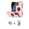 MARSİLYAN™- iPhone 11 Pro Max Kılıf Odak Form Prime - Siyah 6D Mat Seramik Hayalet Nano Ekran Koruyucu + Pers Alüminyum Kamera Lens - LT