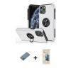 MARSİLYAN™- iPhone 11 Pro Max Kılıf Odak Form Prime - Siyah 6D Mat Seramik Hayalet Nano Ekran Koruyucu + Shine Kamera Lens Koruma Cam - GS
