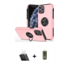 MARSİLYAN™- iPhone 11 Pro Max Kılıf Odak Form Prime - Siyah Joko Magic 5D Hayalet Cam + Kamera Lens Koruma Cam - SF