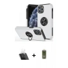 MARSİLYAN™- iPhone 11 Pro Max Kılıf Odak Form Prime - Siyah Joko Magic 5D Hayalet Cam + Kamera Lens Koruma Cam - SF
