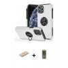 MARSİLYAN™- iPhone 11 Pro Max Kılıf Odak Form Prime - Siyah Joko Magic 5D Hayalet Cam + Renkli Kamera Lens Koruma Cam - MI