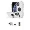 MARSİLYAN™- iPhone 11 Pro Max Kılıf Odak Form Prime - Siyah Joko Magic 5D Hayalet Cam + Pers Alüminyum Kamera Lens - LT