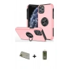 MARSİLYAN™- iPhone 11 Pro Max Kılıf Odak Form Prime - Siyah Joko Magic 5D Hayalet Cam + Rainbow Kamera Lens Koruma Cam - GD