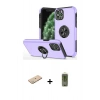 MARSİLYAN™- iPhone 11 Pro Max Kılıf Odak Form Prime - Siyah Joko Magic 5D Hayalet Cam + Renkli Kamera Lens Koruma Cam - YL