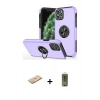 MARSİLYAN™- iPhone 11 Pro Max Kılıf Odak Form Prime - Siyah Joko Magic 5D Hayalet Cam + Renkli Kamera Lens Koruma Cam - SI