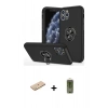 MARSİLYAN™- iPhone 11 Pro Max Kılıf Odak Form Prime - Siyah Joko Magic 5D Hayalet Cam + Renkli Kamera Lens Koruma Cam - SI