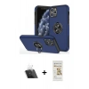 MARSİLYAN™- iPhone 11 Pro Max Kılıf Odak Form Prime - Siyah Mat Seramik Nano Ekran Koruyucu + Kamera Lens Koruma Cam - SF