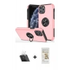MARSİLYAN™- iPhone 11 Pro Max Kılıf Odak Form Prime - Siyah Mat Seramik Nano Ekran Koruyucu + Kamera Lens Koruma Cam - SF