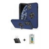 MARSİLYAN™- iPhone 11 Pro Max Kılıf Odak Form Prime - Siyah Polymer Nano Ekran Koruyucu + Kamera Lens Koruma Cam - SF