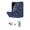 MARSİLYAN™- iPhone 11 Pro Max Kılıf Odak Form Prime - Siyah Polymer Nano Ekran Koruyucu + Pers Alüminyum Kamera Lens - KI