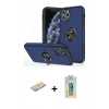 MARSİLYAN™- iPhone 11 Pro Max Kılıf Odak Form Prime - Siyah Polymer Nano Ekran Koruyucu + Renkli Kamera Lens Koruma Cam - YL