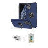 MARSİLYAN™- iPhone 11 Pro Max Kılıf Odak Form Prime - Siyah Polymer Nano Ekran Koruyucu + Siyah Pers Alüminyum Kamera Lens