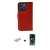 MARSİLYAN™- iPhone 11 Pro Max Kılıf Siluet Işık Serisi - Şeffaf 360 Full Body Arka Koruyucu + Renkli Kamera Lens Koruma Cam - YL