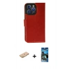 MARSİLYAN™- iPhone 11 Pro Max Kılıf Siluet Işık Serisi - Siyah 34D Izgaralı Cam + Renkli Kamera Lens Koruma Cam - TU
