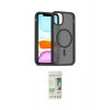 MARSİLYAN™- iPhone 11 Pro Max Kılıf Siluet Minimal Prime - Siyah 20D Premium Cam Ekran Koruyucu