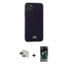 MARSİLYAN™- iPhone 11 Pro Max Kılıf Vadi Çizgi Prime - Şeffaf 360 Full Body Arka Koruyucu + Pers Alüminyum Kamera Lens - YL