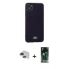 MARSİLYAN™- iPhone 11 Pro Max Kılıf Vadi Çizgi Prime - Şeffaf 360 Full Body Arka Koruyucu + Pers Alüminyum Kamera Lens - SH