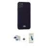 MARSİLYAN™- iPhone 11 Pro Max Kılıf Vadi Çizgi Prime - Şeffaf Pasifik Cam Ekran Koruyucu + Pers Alüminyum Kamera Lens - LT