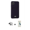 MARSİLYAN™- iPhone 11 Pro Max Kılıf Vadi Çizgi Prime - Şeffaf Pasifik Cam Ekran Koruyucu + Pers Alüminyum Kamera Lens - SH
