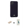 MARSİLYAN™- iPhone 11 Pro Max Kılıf Vadi Çizgi Prime - Şeffaf Pasifik Cam Ekran Koruyucu + Renkli Kamera Lens Koruma Cam - MI