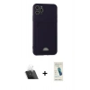 MARSİLYAN™- iPhone 11 Pro Max Kılıf Vadi Çizgi Prime - Şeffaf Pasifik Cam Ekran Koruyucu + Şeffaf Kamera Lens Koruma Cam