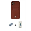 MARSİLYAN™- iPhone 11 Pro Max Kılıf Vadi Çizgi Prime - Şeffaf Pasifik Cam Ekran Koruyucu + Shine Kamera Lens Koruma Cam - MI