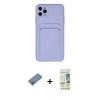 MARSİLYAN™- iPhone 11 Pro Max Kılıf Vadi Çizgi Prime - Siyah 20D Premium Cam Ekran Koruyucu + Metal Kamera Lens Koruma Cam - GD
