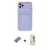 MARSİLYAN™- iPhone 11 Pro Max Kılıf Vadi Çizgi Prime - Siyah 20D Premium Cam Ekran Koruyucu + Metal Kamera Lens Koruma Cam - AKYL