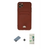 MARSİLYAN™- iPhone 11 Pro Max Kılıf Vadi Çizgi Prime - Siyah 20D Premium Cam Ekran Koruyucu + Metal Kamera Lens Koruma Cam - MR