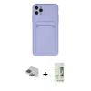 MARSİLYAN™- iPhone 11 Pro Max Kılıf Vadi Çizgi Prime - Siyah 20D Premium Cam Ekran Koruyucu + Pers Alüminyum Kamera Lens - YL