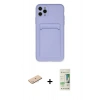 MARSİLYAN™- iPhone 11 Pro Max Kılıf Vadi Çizgi Prime - Siyah 20D Premium Cam Ekran Koruyucu + Renkli Kamera Lens Koruma Cam - MI