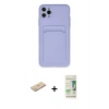 MARSİLYAN™- iPhone 11 Pro Max Kılıf Vadi Çizgi Prime - Siyah 20D Premium Cam Ekran Koruyucu + Renkli Kamera Lens Koruma Cam - YL