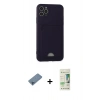 MARSİLYAN™- iPhone 11 Pro Max Kılıf Vadi Çizgi Prime - Siyah 20D Premium Cam Ekran Koruyucu + Shine Kamera Lens Koruma Cam - MI