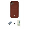 MARSİLYAN™- iPhone 11 Pro Max Kılıf Vadi Çizgi Prime - Siyah 20D Premium Cam Ekran Koruyucu + Shine Kamera Lens Koruma Cam - GD