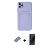 MARSİLYAN™- iPhone 11 Pro Max Kılıf Vadi Çizgi Prime - Siyah 3D Antistatik Hayalet Cam Ekran Koruyucu + Shine Kamera Lens Koruma Cam - GI